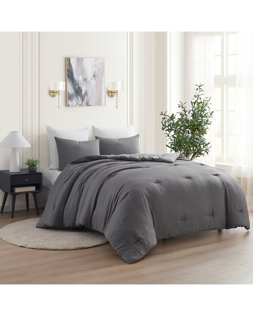 Kathy Ireland Waffle Down Alternative Comforter Set