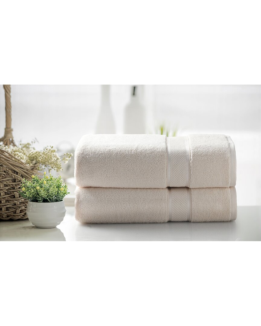 Kathy Ireland 2pc Zero Twist Cotton Plush Bath Sheet Set