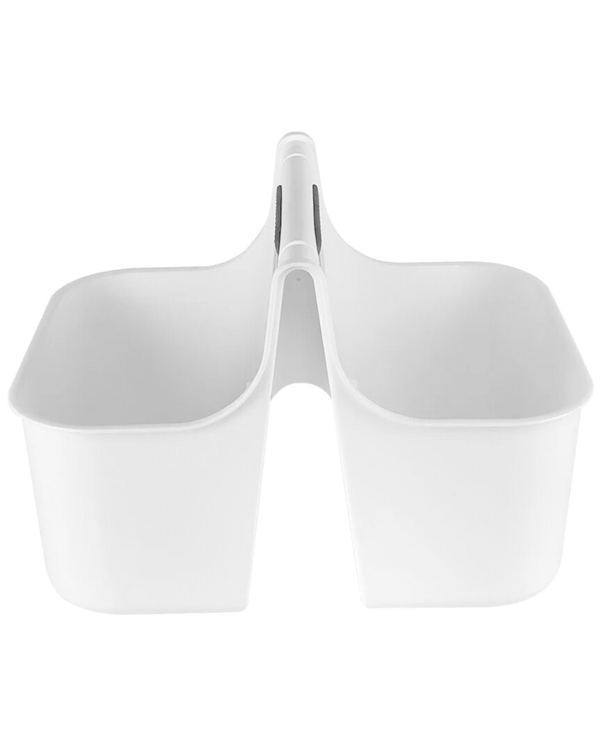 J&v Textiles Portable Shower Caddy In White