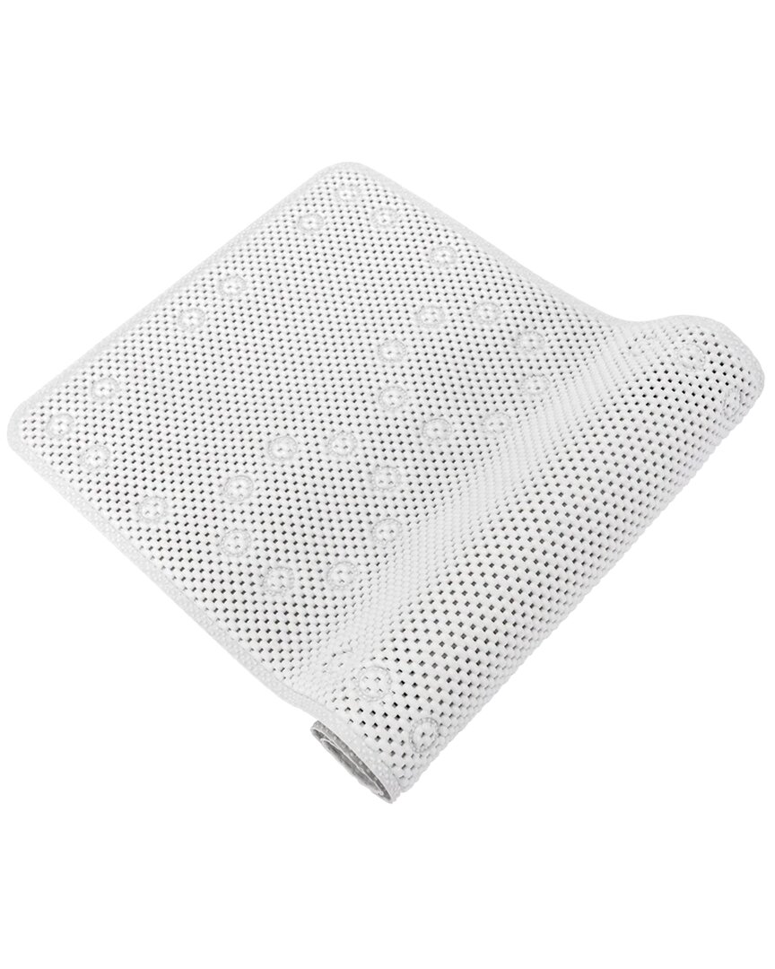 J&v Textiles Non Skid Double Foam Bath Mat In White
