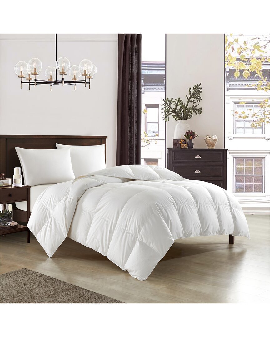 New York And Company New York & Company Allora Down & Duck Feather Comforter In White
