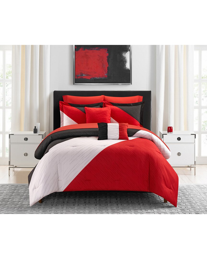 New York And Company New York & Company Kinsley Red Comforter Set