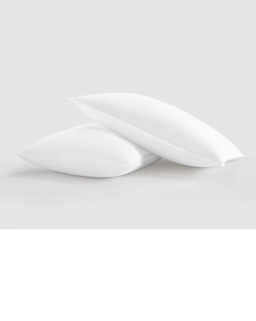 New York And Company New York & Company Lux Down And Feather Cotton Pillow In White