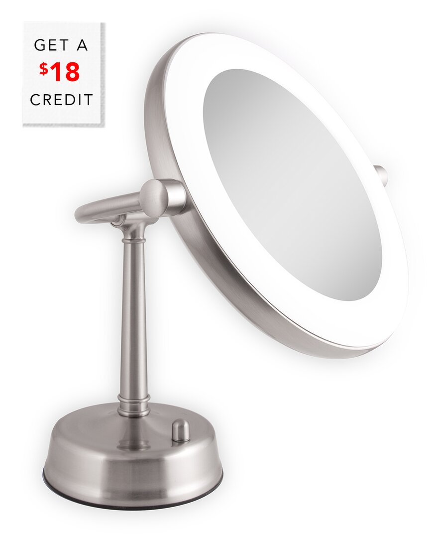 Zadro Dimmable Sunlight Vanity Mirror With $18 Credit In Metallic