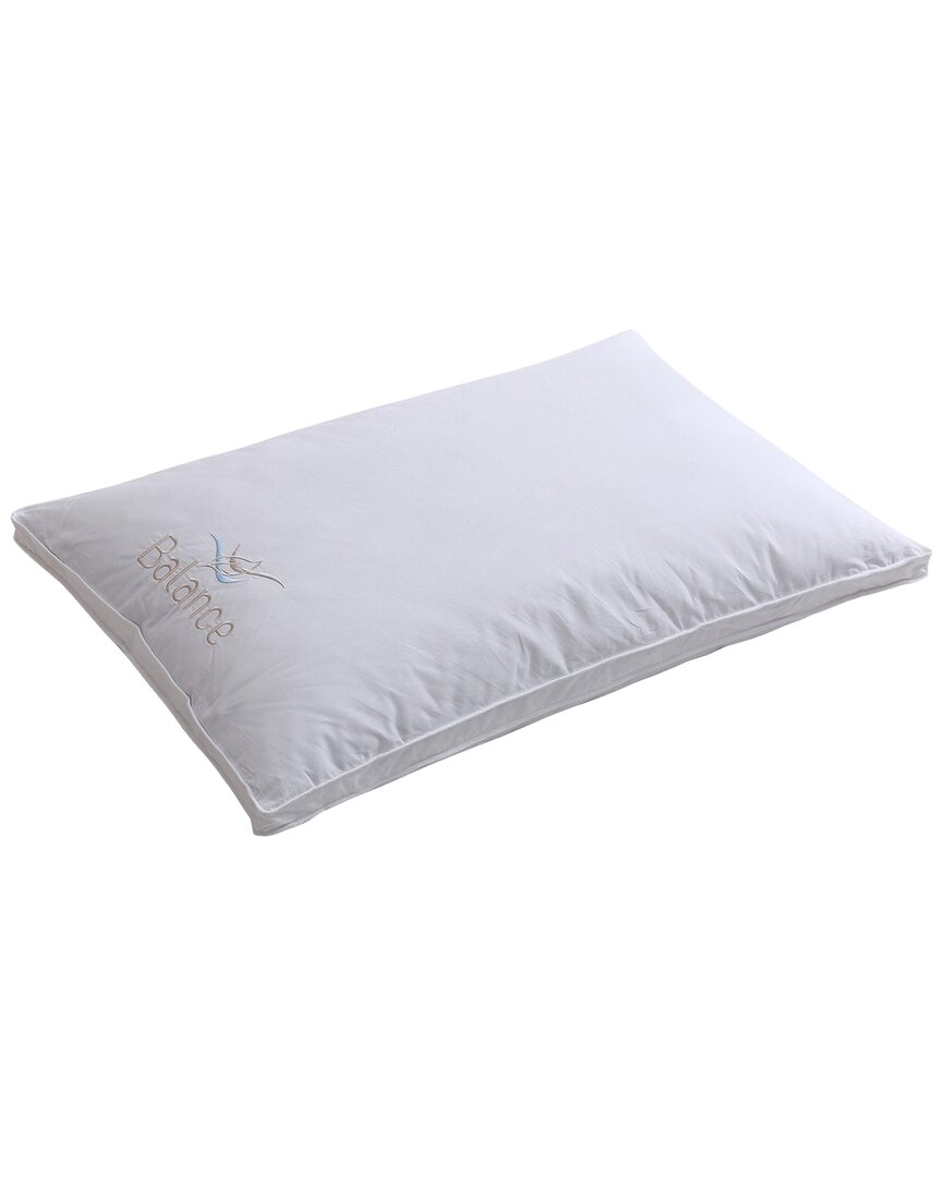 St. James Home Balance, Nano Surround With Pebbled Foam Core Pillow Medium Fill In White