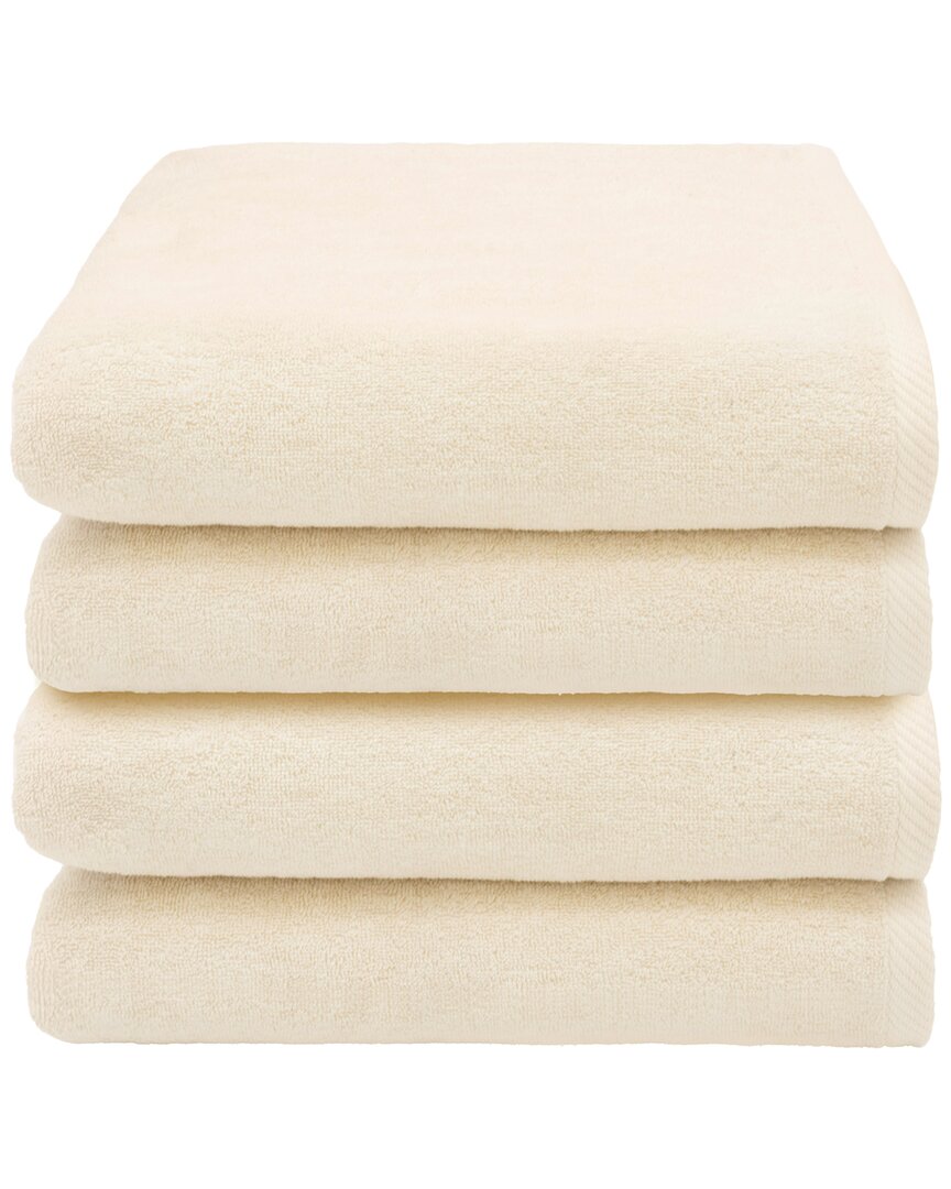 Linum Home Textiles 100% Turkish Cotton Ediree Bath Towels (set Of 4) In Beige