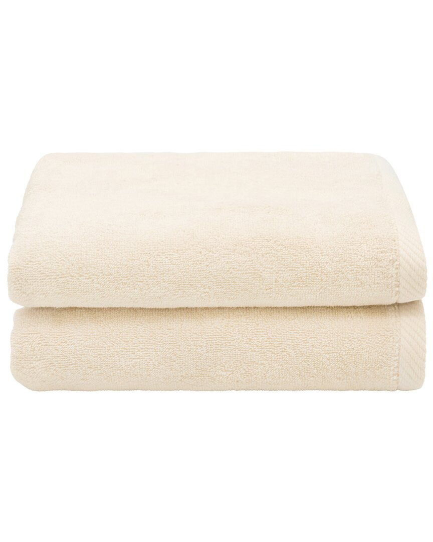 Linum Home Textiles 100% Turkish Cotton Ediree Hand Towels (set Of 2) In Beige