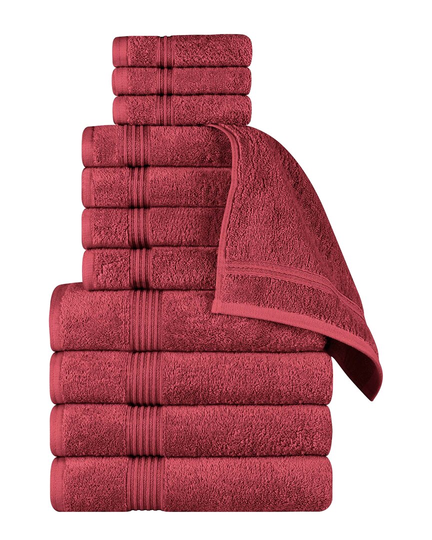 Superior Egyptian Cotton 12pc Highly Absorbent Solid Ultra Soft Towel Set