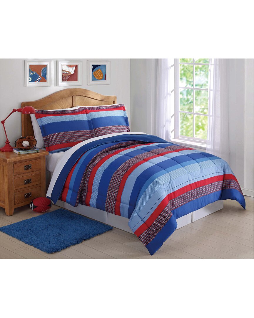 My World Sebastian Stripe Comforter Set In Multi