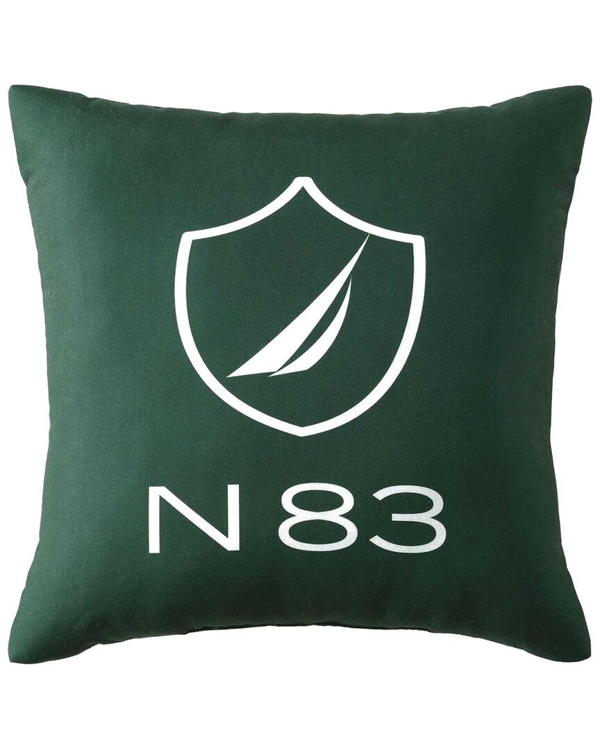 Nautica N83 Boat Printed Decorative Pillow In Green
