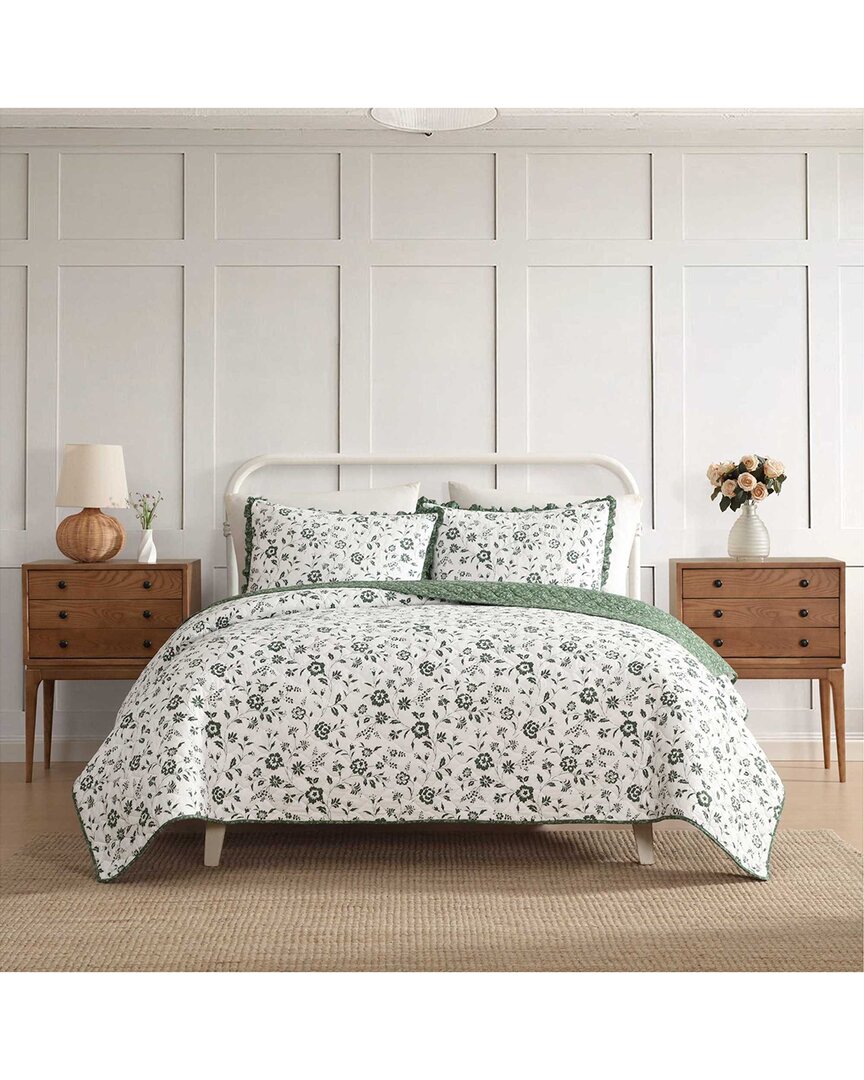 Laura Ashley Miranda 100% Cotton Quilt Set
