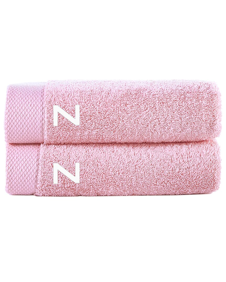 Brooks Brothers Set Of 2 Monogrammed Bath Towels