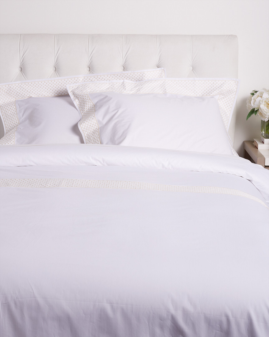 Maurizio Italy Fan Duvet Set In White