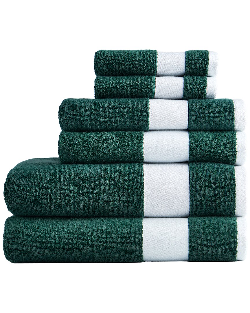 Lacoste Sport Stripe Cotton 6pc Luxury Towel Set