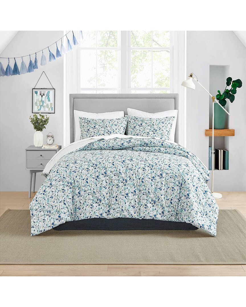 Poppy & Fritz Olivia Cotton Comforter Set In Blue
