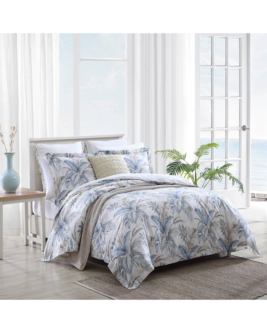 Tommy Bahama Bakers Bluff 100% Cotton Duvet Cover Set In Blue
