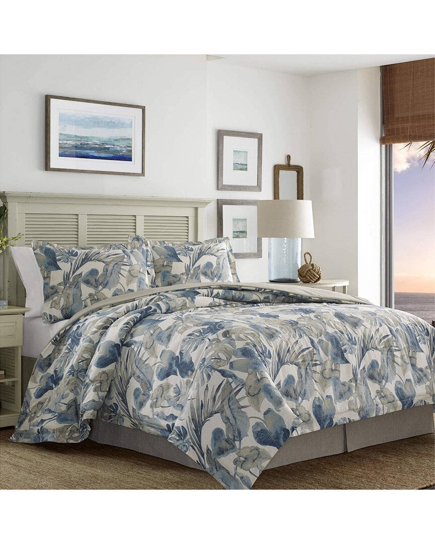 Tommy Bahama Raw Coast 100% Cotton Duvet Cover Set In Blue