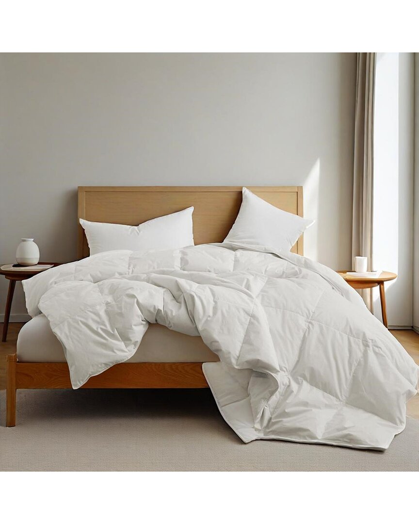 Unikome 300 Thread Count Lightweight White Goose Down Comforter In White
