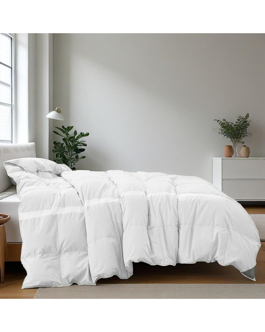 Unikome 260 Thread Count Cooling Lightweight Breathable White Down Comforter In White