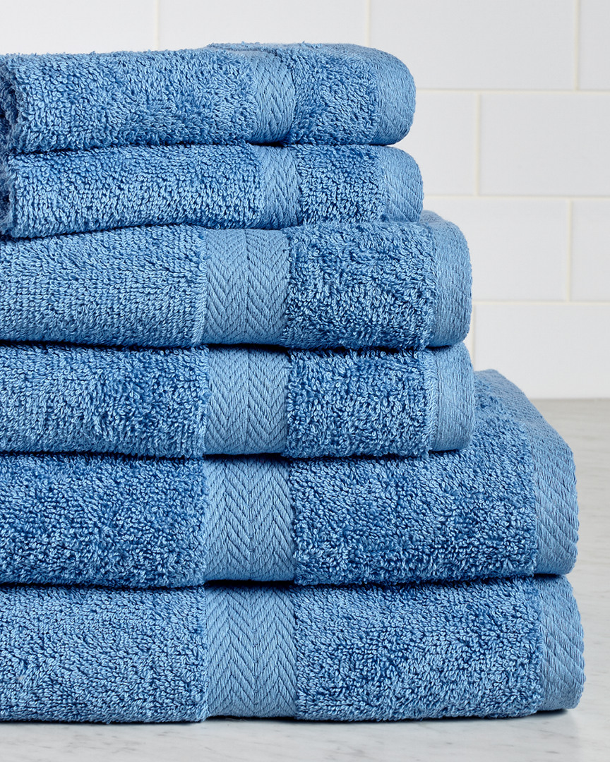 Espalma Deluxe Brights Marine Blue Towel Set In Nocolor