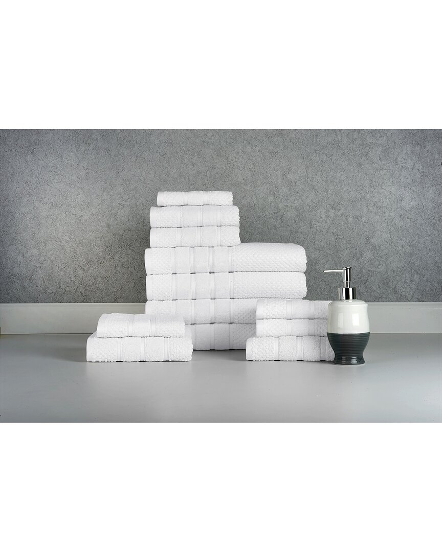 Bibb Home 12pc Egyptian Cotton Towel Set