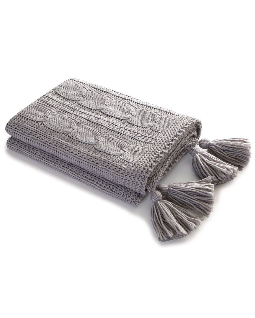 New York And Company Jorja Throw Blanket In Grey