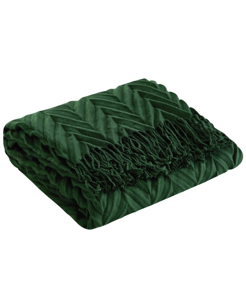 New York And Company New York & Company Foremost Throw Blanket In Green