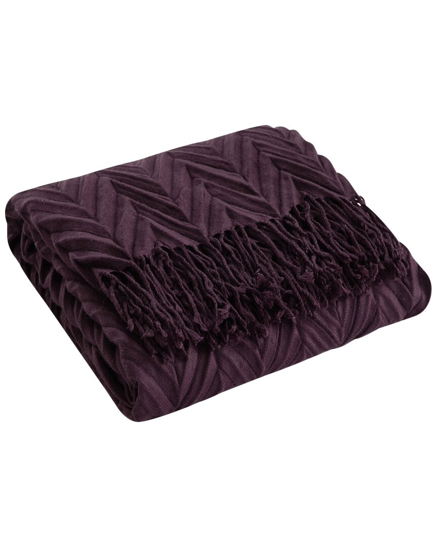 New York And Company Foremost Throw Blanket In Purple