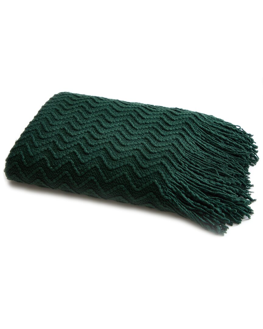 New York And Company Newport Throw Blanket In Green