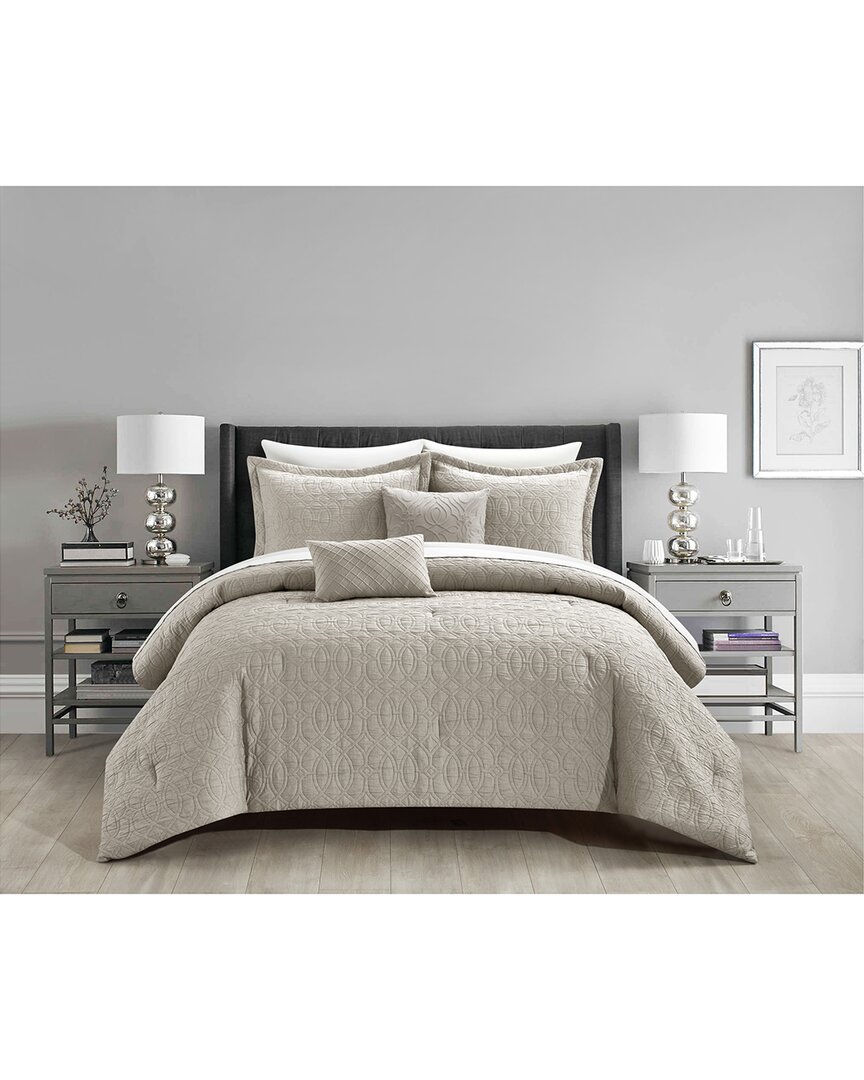 New York And Company Trinity Comforter Set In Taupe