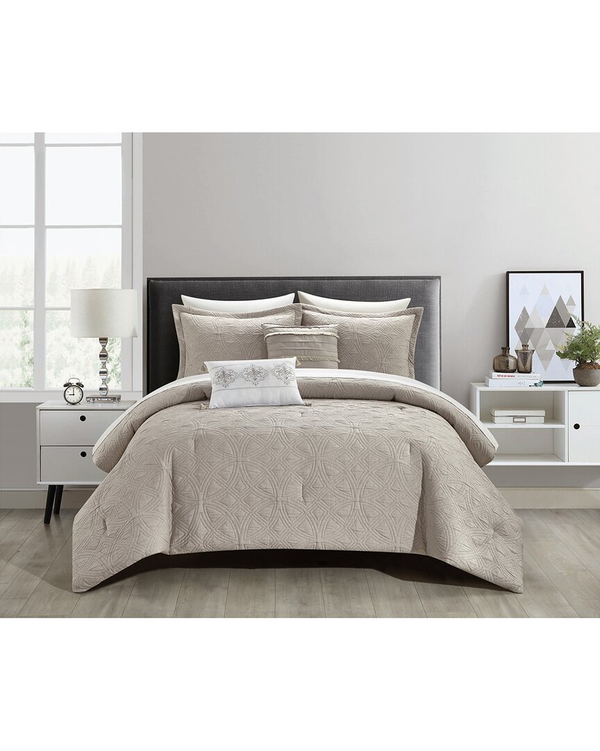 New York And Company New York & Company Artista Bed In A Bag Comforter Set In Taupe