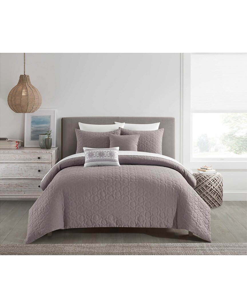 Shop New York And Company New York & Company Davina Comforter Set In Lavender