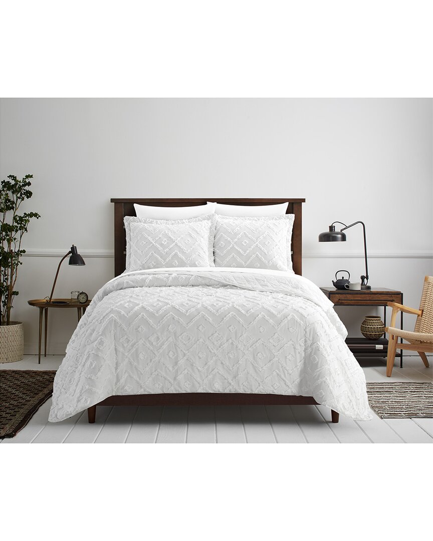New York And Company Cody Bed In A Bag Quilt Set In White
