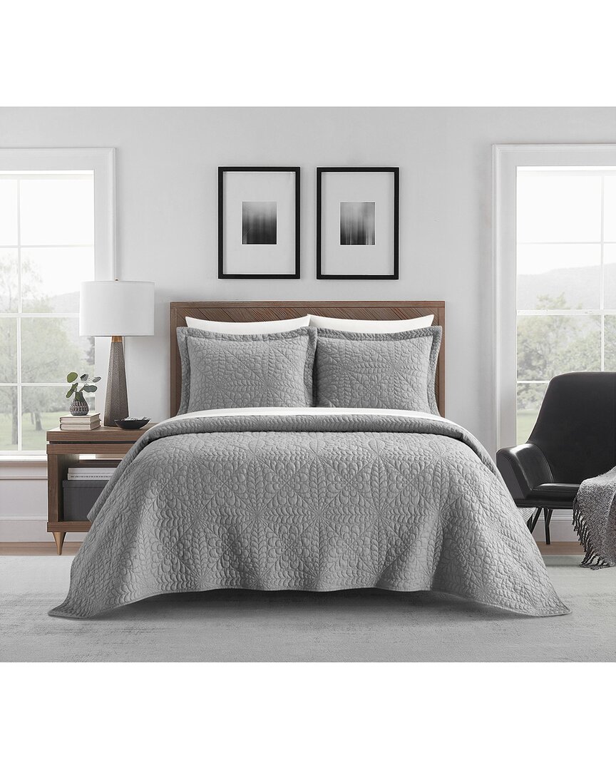 New York And Company Cody Bed In A Bag Quilt Set In Grey