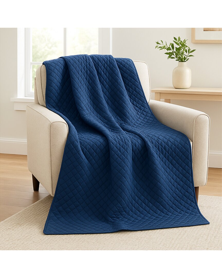 Blanquil Ella Jayne 20lbs Weighted Anti-anxiety Blanket In Blue