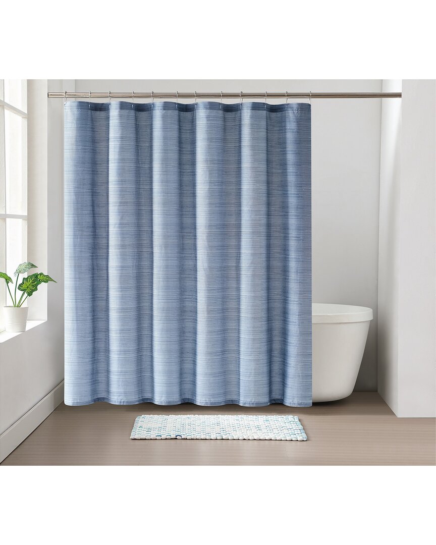 Scout Fine Lines White/navy Shower Curtain