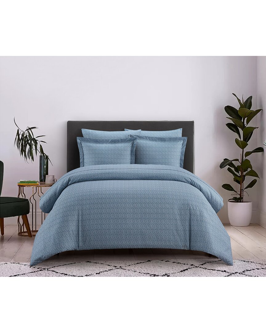 Chic Home Tayson Duvet Cover Set In Blue