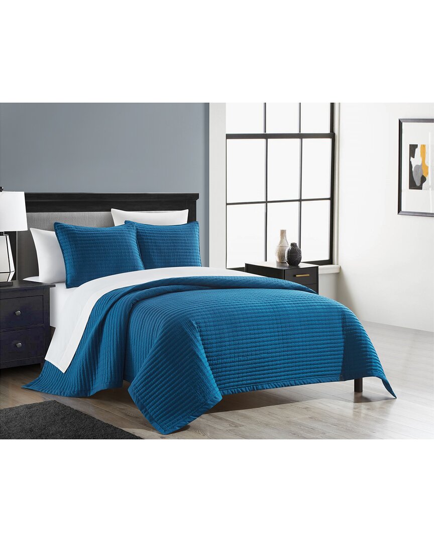 Chic Home Xander Bed In A Bag Quilt Set In Blue