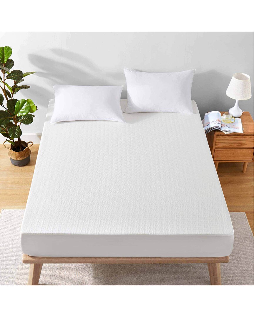 Unikome Cooling Waterproof Quilted Mattress Protector In White