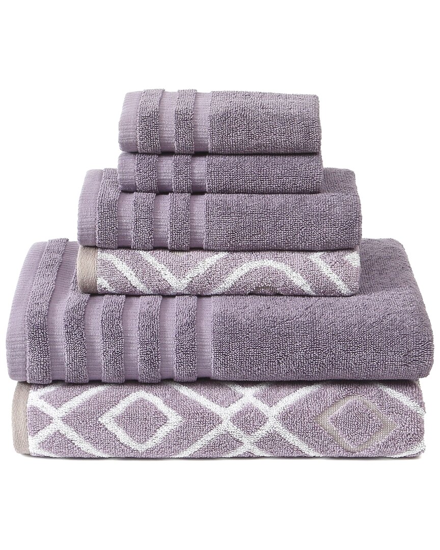 Modern Threads 6-piece Yarn Dyed Towel Set Oxford
