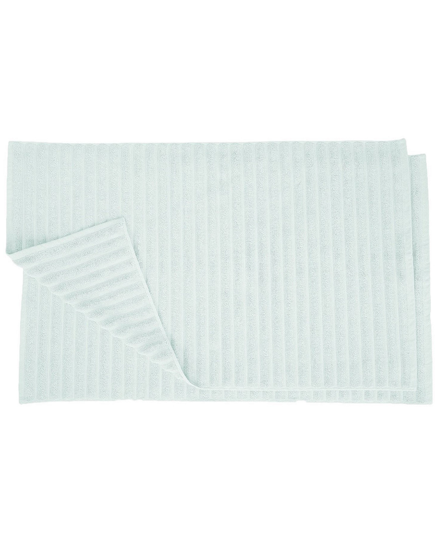Superior Eco-friendly 2pc Absorbent Bath Mat Set In White
