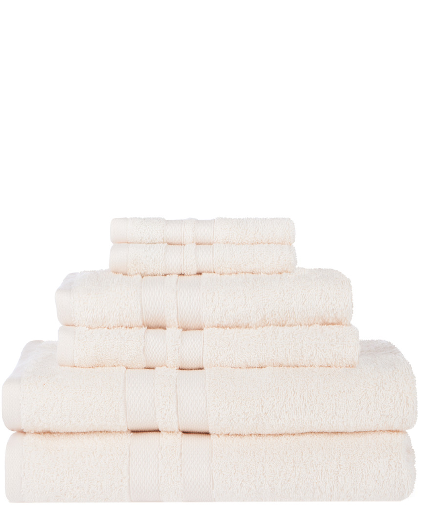 Superior Solid 6pc Absorbent Towel Set