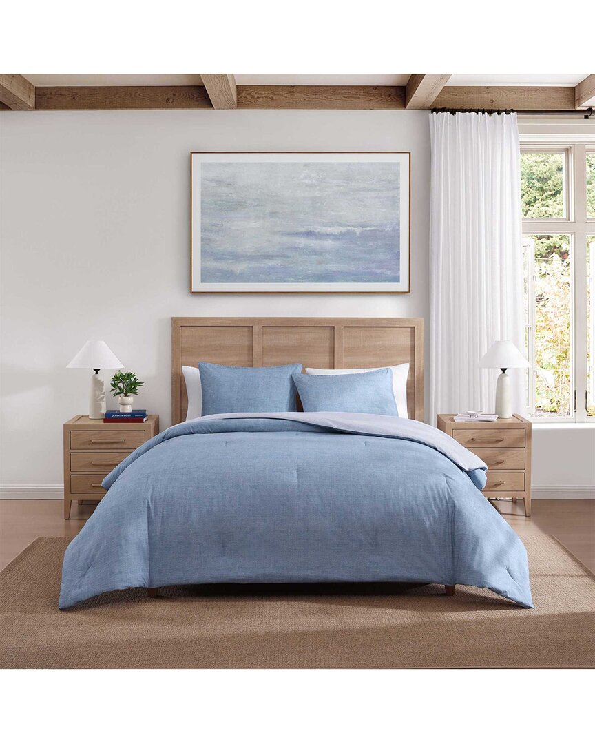 Tommy Hilfiger 180 Thread Count Classic Texture Percale Plain Pigment Duvet Set