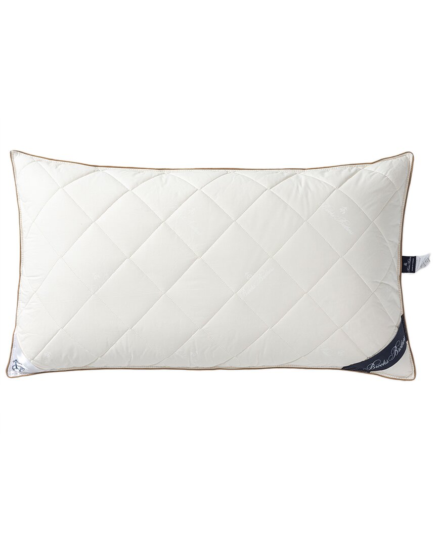 Brooks Brothers Wool Pillow In Cream