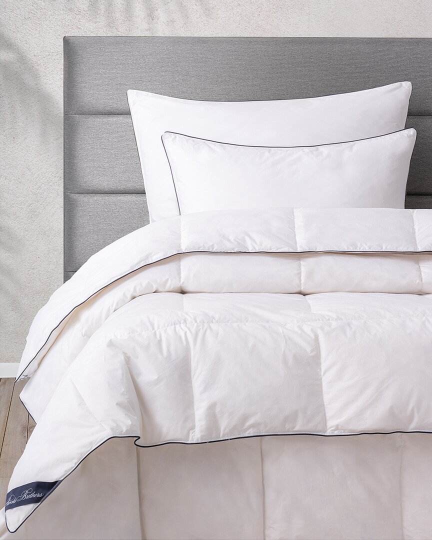 Brooks Brothers Goose Down Quilt In White