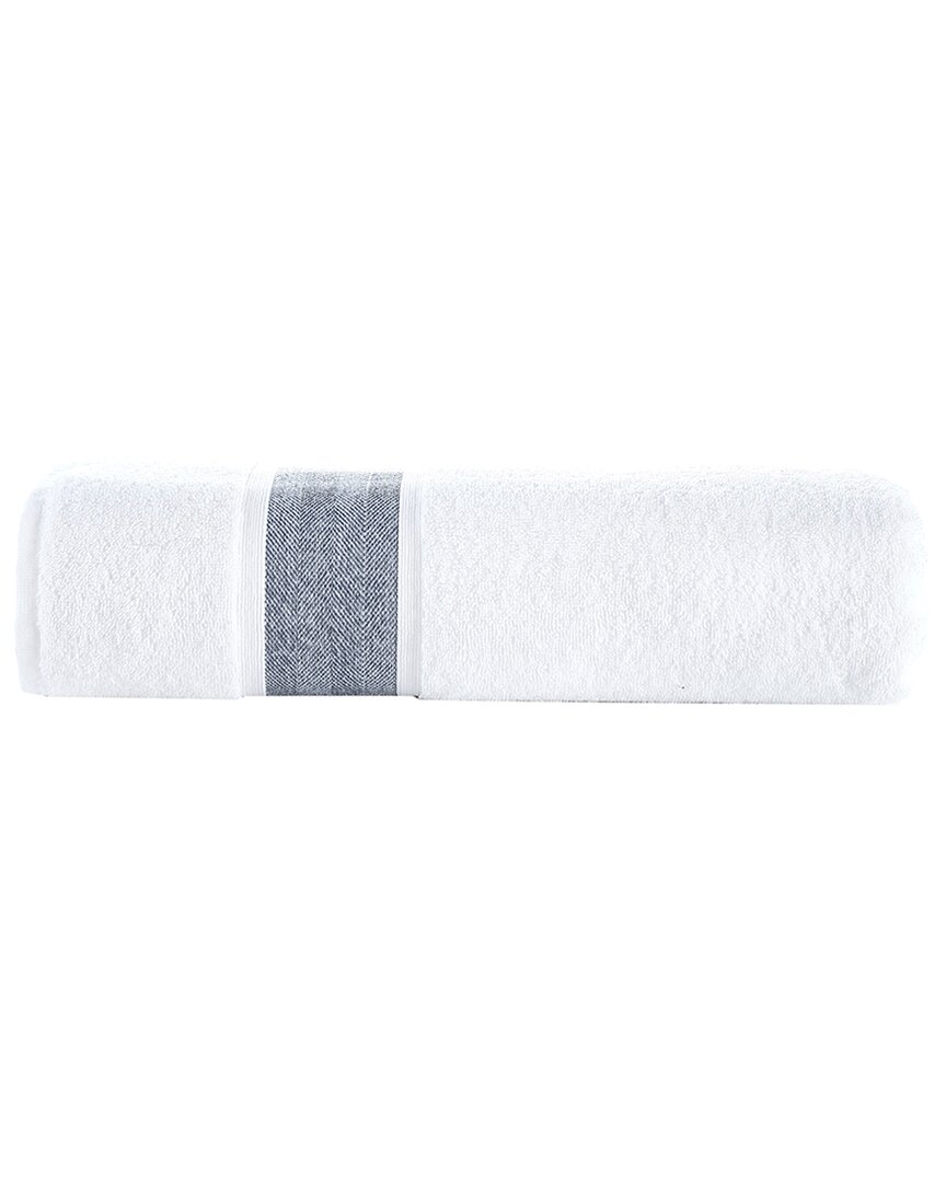 Brooks Brothers Ottoman Rolls Bath Sheet In Navy