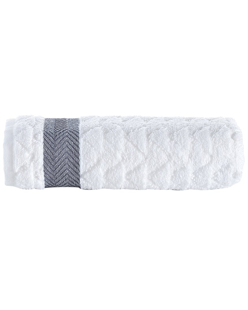 Brooks Brothers Herringbone Bath Towel In White