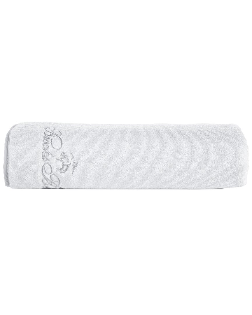 Shop Brooks Brothers Contrast Frame Bath Sheet In White