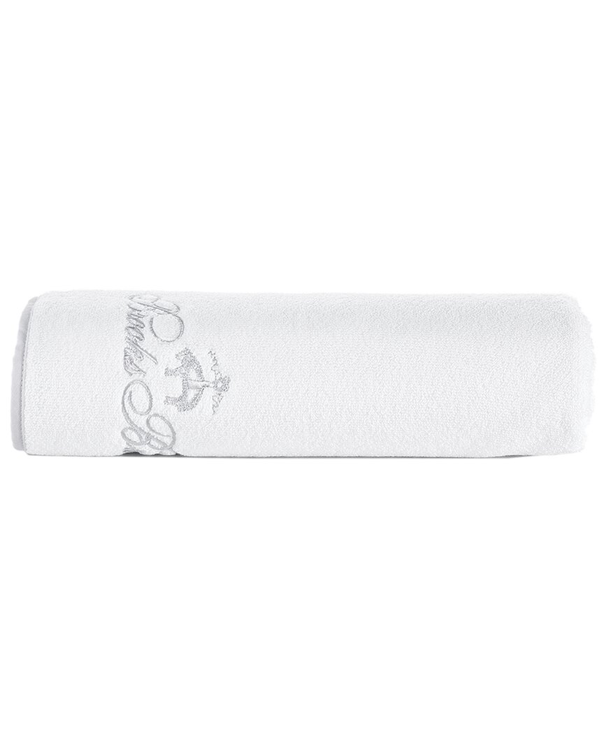 Brooks Brothers Contrast Frame Bath Towel In White