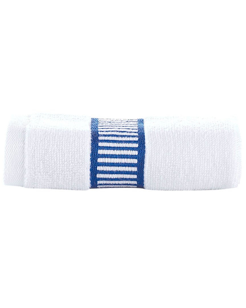 Brooks Brothers Fancy Border Wash Towelroyal In Blue